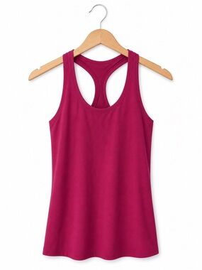 lululemon Cool Racerback Tank Pink Luon Shelf Bra Yoga Top Size 4